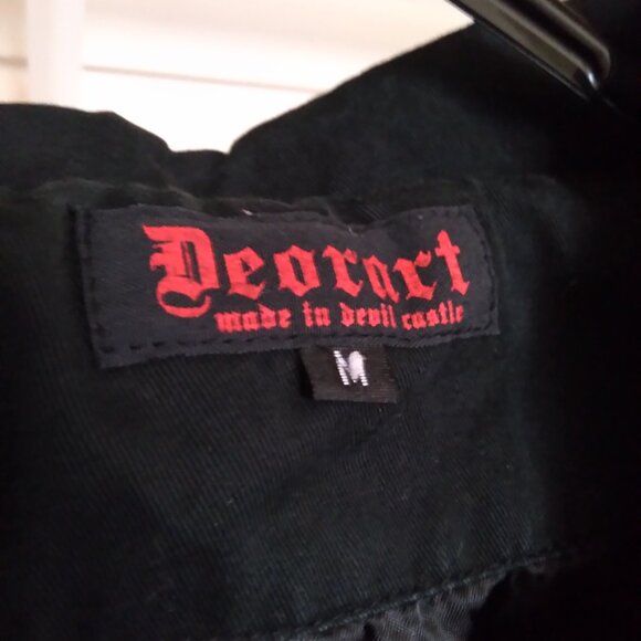 Vintage Y2K Deorart Black Jacket with Patch and D-Ring Detail - Picture 5 of 6